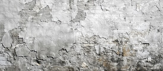 Gray mortar wall texture with copy space image; ideal for vintage loft style backgrounds.