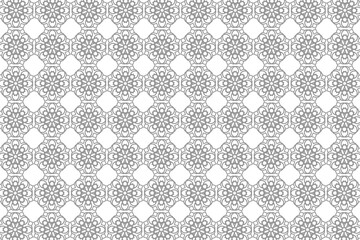 Black geometric seamless pattren set vector element background