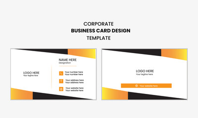 Corporate modern creative minimalist and editable name card and visiting card design template.
