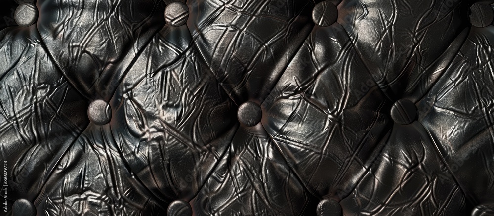 Poster Background featuring a black leather texture with copy space image.