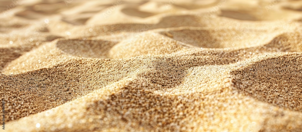 Poster Close-up texture of sand floor providing a background with copy space image.