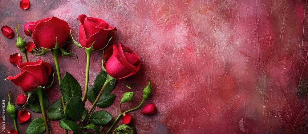 Poster background for valentine's day with a picture-perfect copy space image.