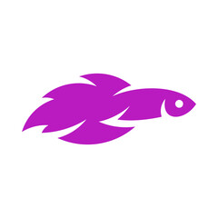 Aquarium Fish Vector Logo Design Template
