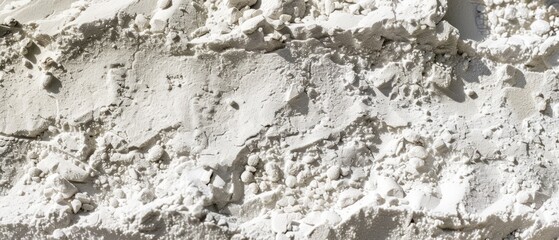Panoramic close-up, high detail scan of gypsum sand material, Generative AI