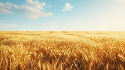 Obraz premium A golden wheat field