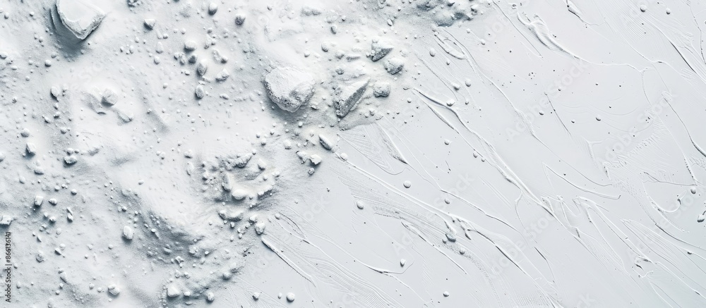 Aufkleber A white snowy surface viewed from the top with copy space image available.