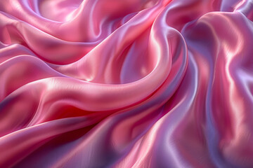 Fototapeta premium Pink Silk Texture with Elegant Drapes