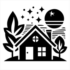 House icons. Home vector illustration sign. Home flat icon set vector illustration