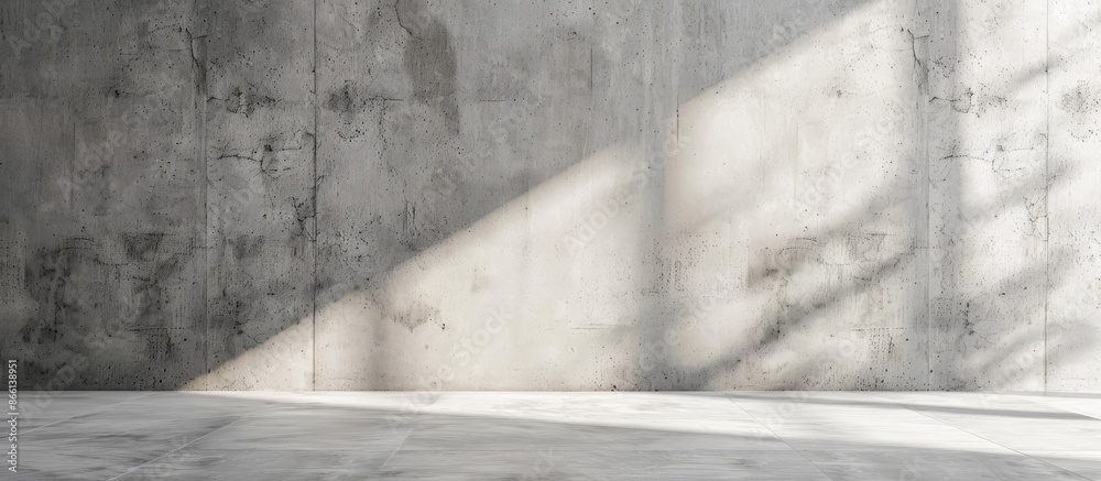 Poster utilize the concrete wall and floor with contrasting light and shadow backgrounds as an ideal backdr