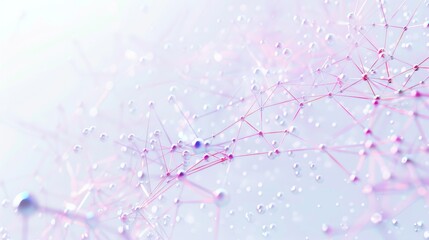 Futuristic Abstract 3D Neuron Network with Holographic Synapses on White Background - AI Technology Concept Design