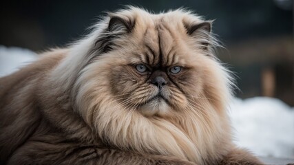 portrait of a himalayan cat