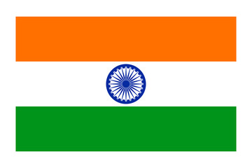 Fototapeta premium Flat illustration flag of india