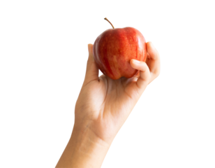 apple in hand