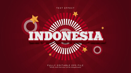 Indonesia Font Type Text Effect
