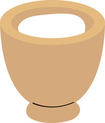 mochi in a stone mortar