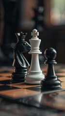 reference picture for world chess day. checkmate of chess competition