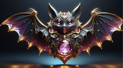 Enchanting Jewel-Encrusted Mechanical Bat