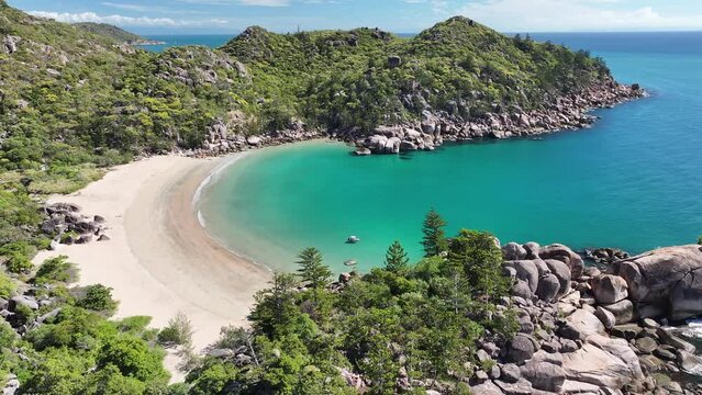 Aerial footage of Magnetic Island Queensland Australia