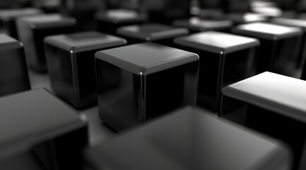 Obraz premium black and white cubes
