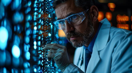 doctor analysis double helix on screen