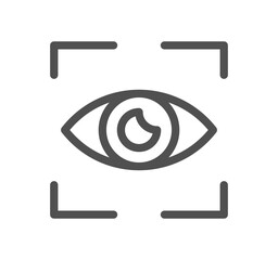 Eye related icon outline and linear vector.	
