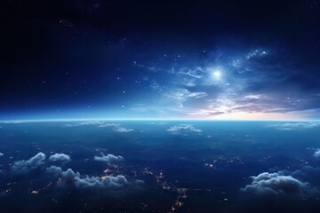 Fototapeta premium Earth space landscape astronomy.