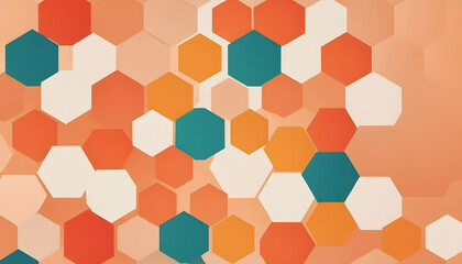 abstract background with hexagons