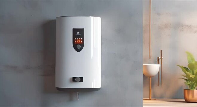 Video review in the bathroom with a gas water heater. Gas boiler - heating and hot water supply.