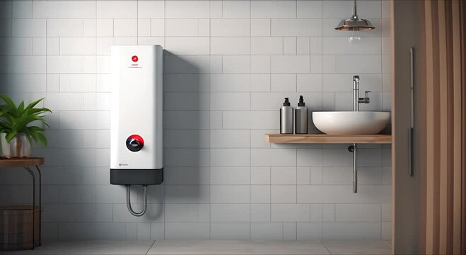 Video review in the bathroom with a gas water heater. Gas boiler - heating and hot water supply.