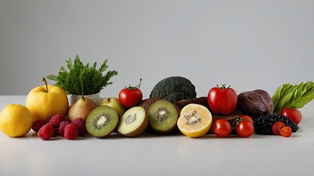 Keto diet and food items for it. Vegetables and fruits, diet burgers. Time-restricted eating. Intermittent fasting.