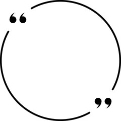 Quote Frame Blank Template. Quote Box Icon. Talk Remark Quotation Frame. Vector Illustration