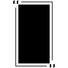 Quote Frame Blank Template. Quote Box Icon. Talk Remark Quotation Frame. Vector Illustration