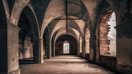 Fototapeta premium Interior condition of an abandoned building