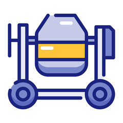 Cement Mixer for Preparing Concrete on Site