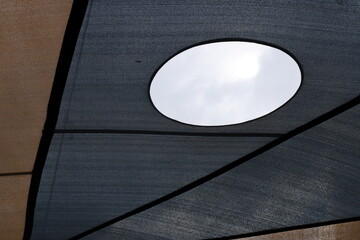 Architectural details close up. Abstract geometric background.