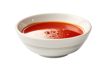 A Symphony of Flavor: Tomato Soup Elegance on White or PNG Transparent Background.