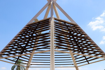 Architectural details close up. Abstract geometric background.