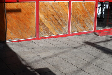 Architectural details close up. Abstract geometric background.