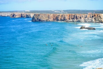 view from the top of a cliff