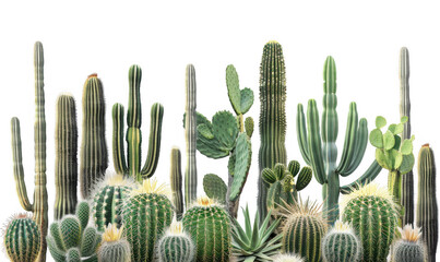Dense Cluster of Various Cacti