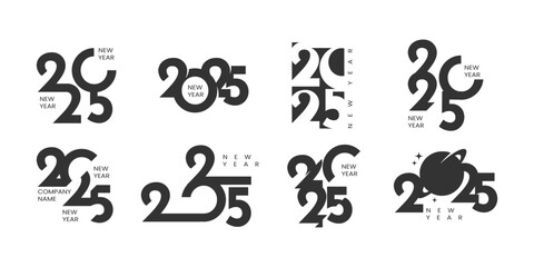 Happy new year 2025 template design