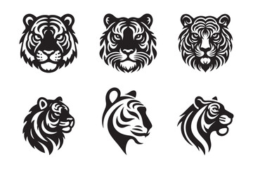 Tiger logo emblem template design Vector Design Element