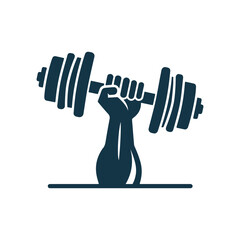 Vector dumbbell isolated on white background