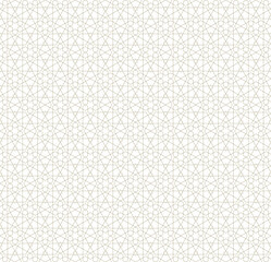 Seamless arabic geometric ornament based on traditional arabic art. Arabian tile. Lines.