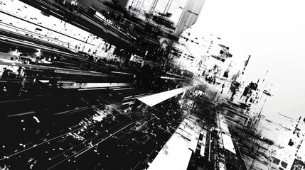 Obraz premium Abstract black and white background wallpaper, texture
