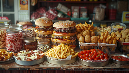 Obraz premium food background