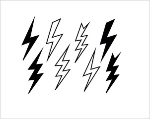 lightning shape vector design art