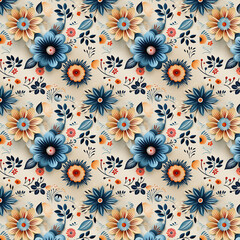 Fototapeta premium the concept of mandalas with flowers. Created with generative AI