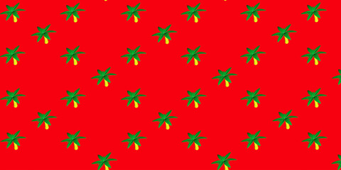 Jamaica pattern illustration. 3d render.