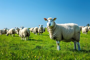 Obraz premium sheep in the field